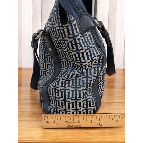 Tommy Hilfiger Large Monogram Shoulder Tote Bag - Picture 9 of 16